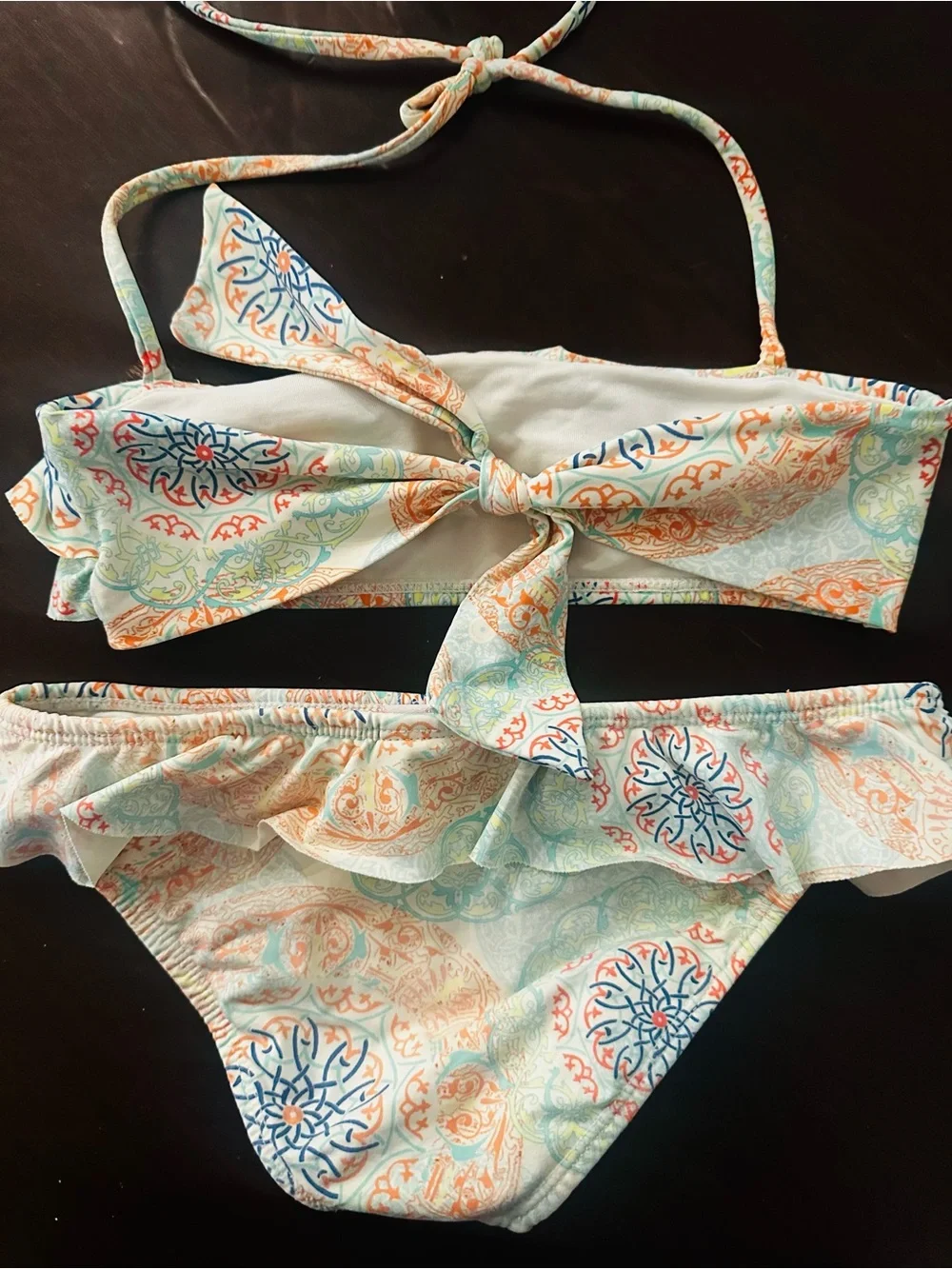 Girls' OndadeMar Ruffle Two-Piece Swim Set in Multi-Color